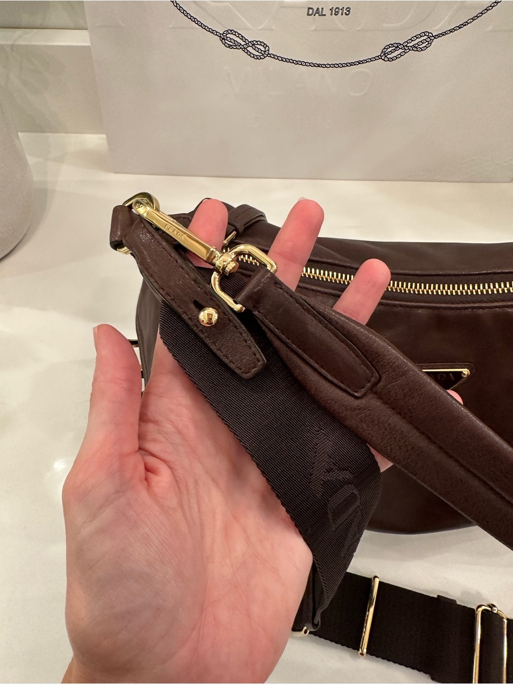 Prada Explore Large Napa Leather Bag- 100% Authentic - Picture 7 of 16